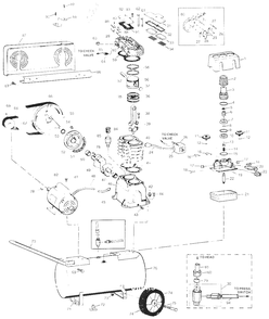 Air-Compressor Parts Diagram and Parts List for VT610402  Campbell Hausfeld Compressor